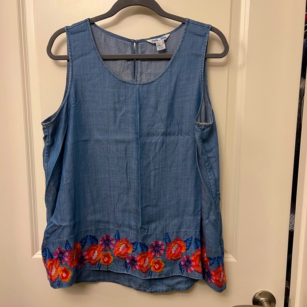 Tommy Bahama embroidered tank top